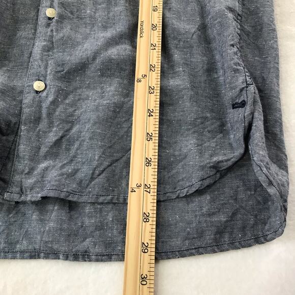 Outerknown M short sleeve button down hemp shirt sustainable lightweight - Picture 5 of 9